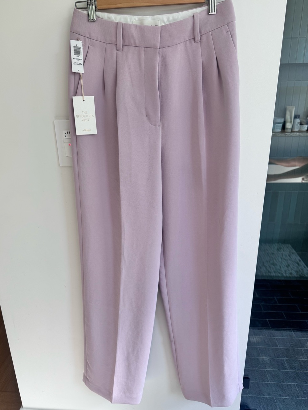 Aritzia Wilfred Lilac Effortless pants